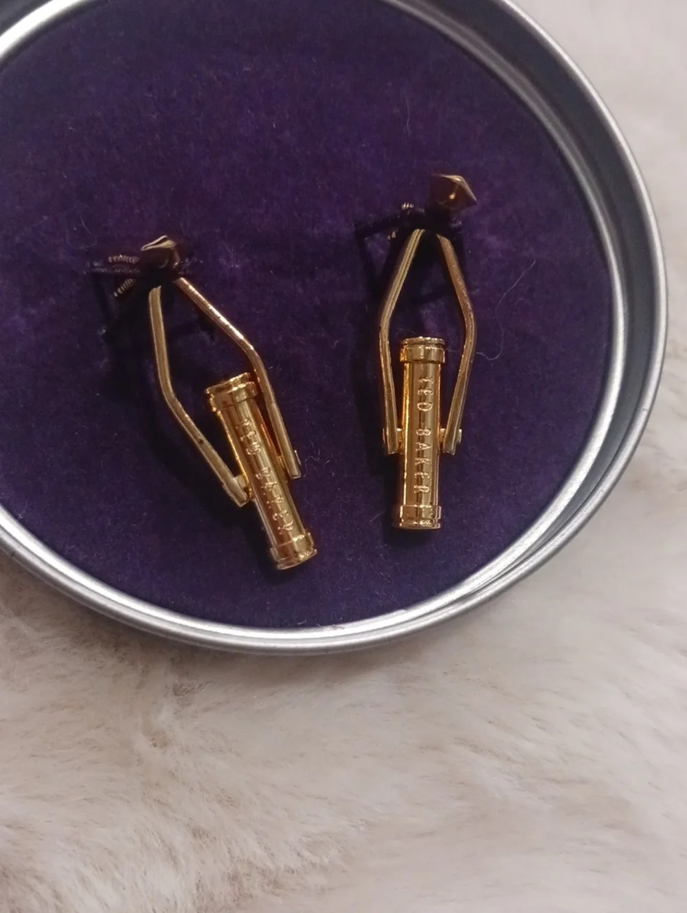 Ted Baker Gold Arrow Motif Cufflinks